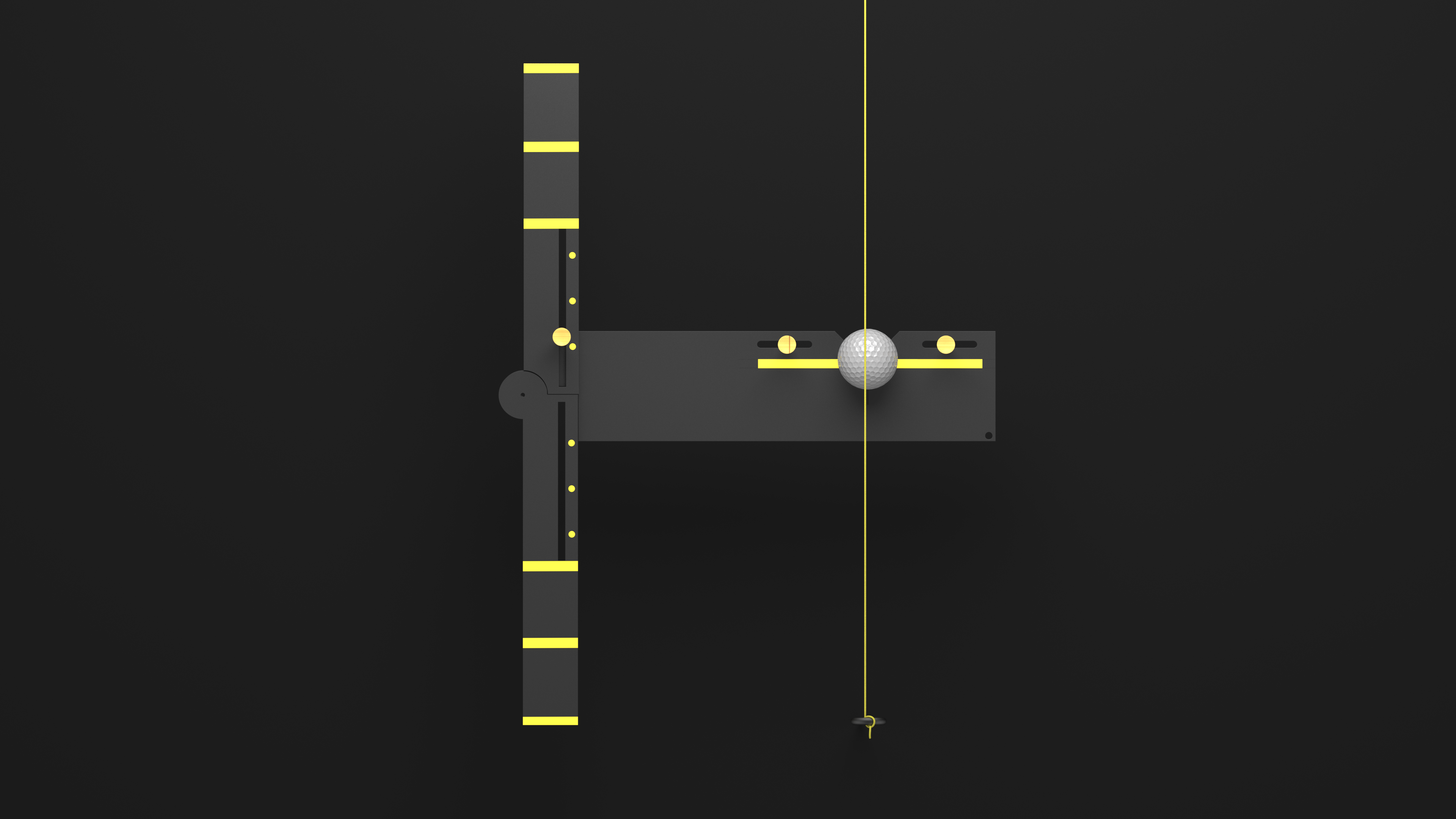 Dial In golf putting aid with alignment and mirror system